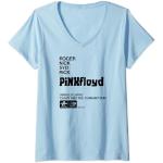 T-shirts bleus à manches courtes Pink Floyd à manches courtes Taille S classiques pour femme 