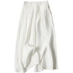 Pantalons taille haute Feoya blancs Taille XXL look fashion pour femme en promo 