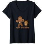Star Wars Chewbacca and Ewok Ready to Adventure T-Shirt avec Col en V