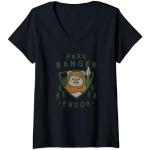 Star Wars Ewok Park Ranger Endor T-Shirt avec Col en V