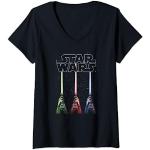 T-shirts noirs Star Wars Taille S look fashion pour femme 