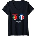 UEFA EURO 2020 “Portugal - France" 23.06.2021 Matchday T-Shirt avec Col en V