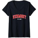 Femme Vermont T-Shirt avec Col en V