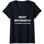 Femme West Bromwich, Royaume-Uni T-Shirt avec Col en V
