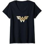 Wonder Woman 1984 Golden Logo T-Shirt avec Col en V
