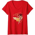 Wonder Woman Glowing Lasso T-Shirt avec Col en V