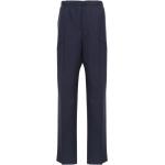 Pantalons droits de créateur Fendi bleu marine à logo en viscose Taille 3 XL W46 pour homme 