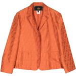Blazers de créateur Fendi orange en coton mélangé seconde main à manches longues Tailles uniques pour femme 