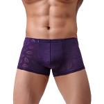 Boxers Feoya violets en lot de 3 Taille XXL look fashion 
