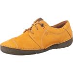 Chaussures basses Josef Seibel jaunes en cuir lisse avec semelles amovibles Pointure 37 pour femme 