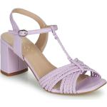 Sandales à talons Fericelli violettes en cuir Pointure 41 avec un talon entre 7 et 9cm pour femme en promo 