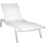 Chaises longues Fermob Alizé blanches made in France 