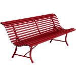Bancs de jardin Fermob rouge coquelicot made in France 