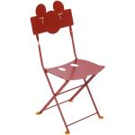 Chaises design Fermob rouge coquelicot à motif fleurs Mickey Mouse Club Mickey Mouse 