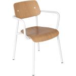 Chaises design Fermob blanches made in France avec accoudoirs 