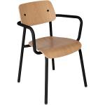 Chaises design Fermob marron made in France avec accoudoirs 