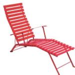 Fermob - Chaise longue Bistro, rouge coquelicot