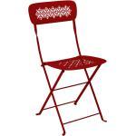 Fermob - Lorette chaise pliante, rouge coquelicot