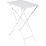 Tables de jardin Fermob Bistro blanches made in France pliables 