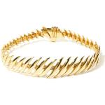 Bracelets dorés en or brésiliens 18 carats pour femme 