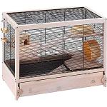 Cages Ferplast en bois à motif animaux pour hamster en promo 