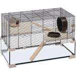 Cages Ferplast en verre à motif animaux pour hamster 