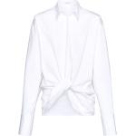 Chemises de créateur Ferragamo blanches à manches longues à manches longues Taille XL classiques pour femme 