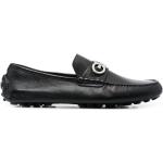 Chaussures casual de créateur Ferragamo noires à clous à bouts en amande look casual pour homme 