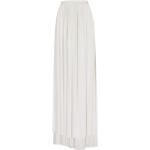 Ferragamo jupe longue froncée à taille haute - Blanc