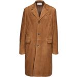 Manteaux en cuir de créateur Ferragamo marron en cuir de veau à manches longues Taille 3 XL pour homme 