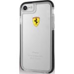 Coques & housses iPhone Ferrari noires à rayures en polycarbonate Anti-choc 