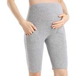 Pantacourts de grossesse gris en microfibre Taille XXL look fashion pour femme 