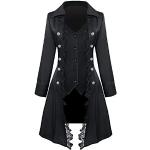 Vestes vintage noires à manches longues Taille XS steampunk pour femme 