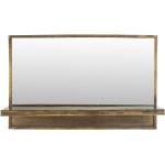 Miroirs rectangulaires dorés 