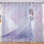 Rideaux en tissu La Reine des Neiges Elsa occultants 150x166 