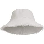 Chapeaux cloches blanc crème en paille Tailles uniques look fashion pour femme 