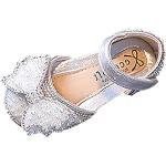 Sandales plates de soirée argentées à motif papillons lumineuses Pointure 34 look fashion pour fille 