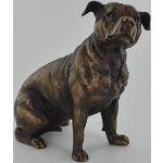 Fiesta Studios Staffordshire Bull Terrier Statue effet bronze Décoration d'intérieur Idées cadeaux H15 cm