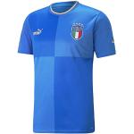 PUMA FIGC Season 2022/23 Official Home T-Shirt Men's, Ignite Blue-Ultra Blue, XL
