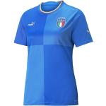 FIGC Puma Season 2022/23 Official Home T-Shirt Women's, Ignite Blue-Ultra Blue, XS