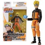Figurine Anime Heroes Naruto Uzumaki 17 Cm - Bandai - Collectionnez Toutes Les Figurines Anime Heroes De Bandai Orange