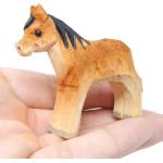 Figurines d'animaux en bouleau à motif chevaux de chevaux 