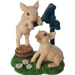 Figurines d'animaux en résine à motif cochons 