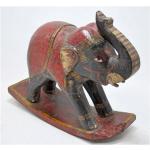 Figurines d'animaux en bois à motif éléphants 