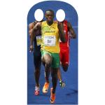 Figurine en carton et Passe Tete Usain Bolt 179cm
