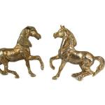 Figurines d'animaux en métal à motif chevaux de 13 cm de chevaux 