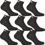 Chaussettes de sport de créateur Fila noires lavable en machine en lot de 9 Pointure 46 look fashion pour homme 
