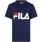 T-shirts de créateur Fila Classic bleus à manches courtes à manches courtes look médiéval 