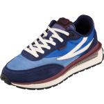 Chaussures de running de créateur Fila Reggio bleues en cuir à lacets Pointure 41 rétro pour homme 