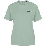 T-shirts de créateur Fila verts en jersey avec broderie à manches courtes à manches courtes Taille XL look fashion pour femme 